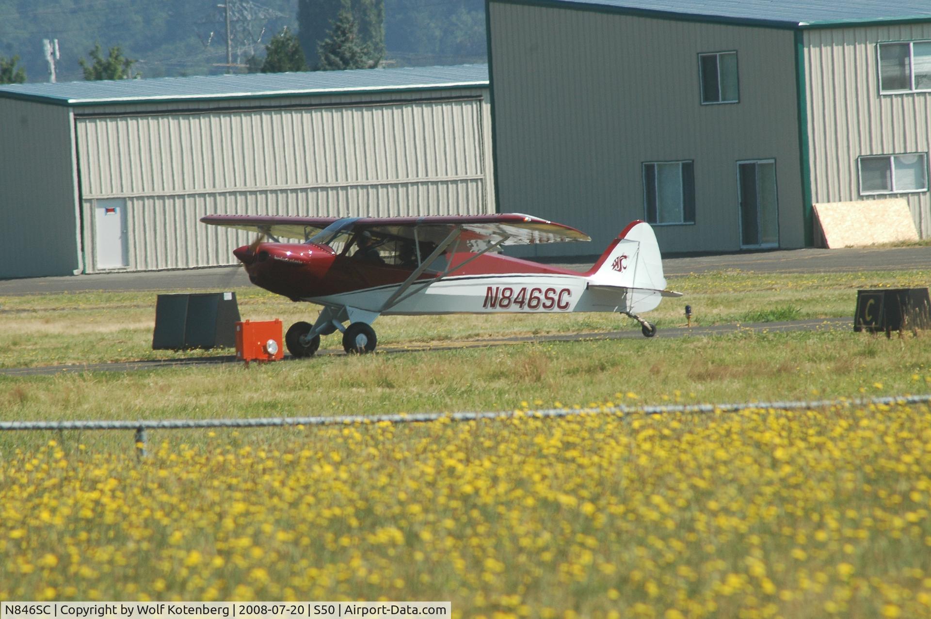 N846SC, 2007 Cub Crafters CC11-100 Sport Cub C/N CC11-00061, Ready for take-off maneuver