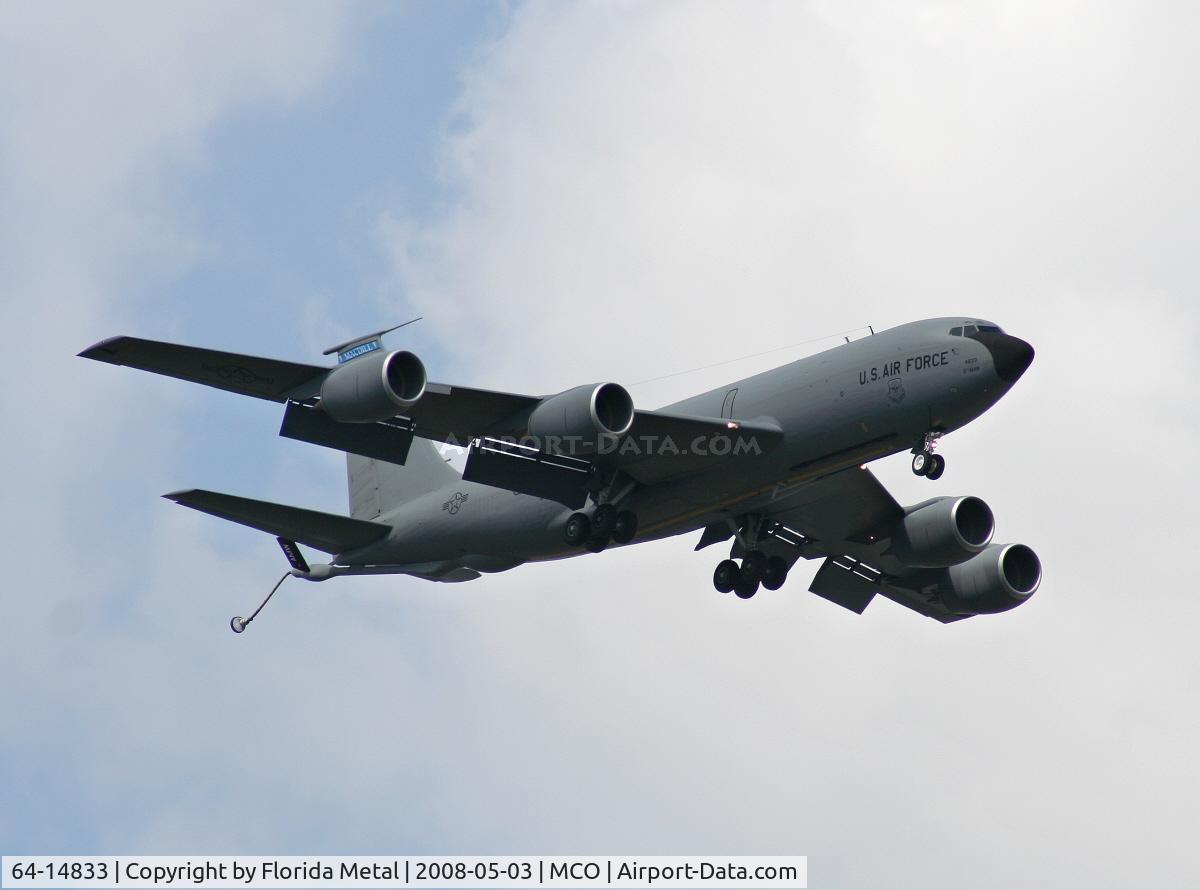 64-14833, 1964 Boeing KC-135A Stratotanker C/N 18773, KC-135 landing at Orlando