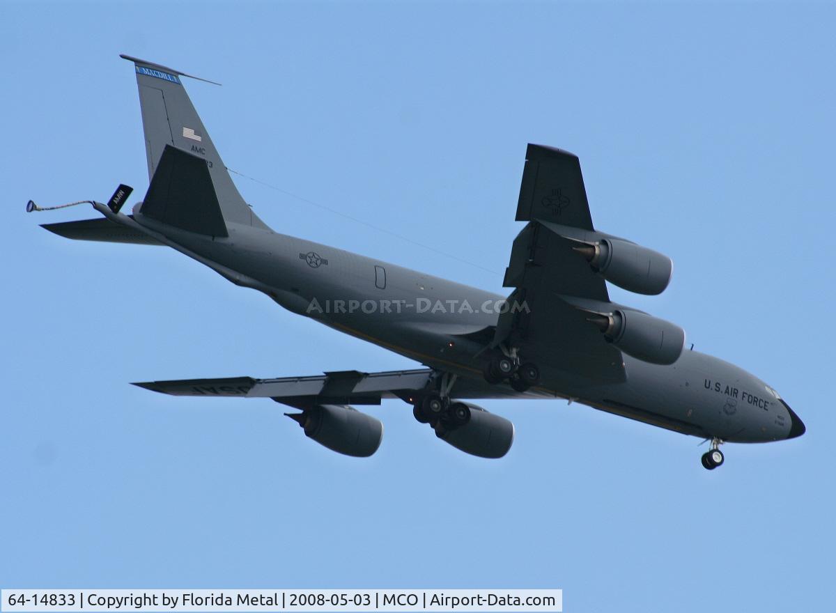 64-14833, 1964 Boeing KC-135A Stratotanker C/N 18773, KC-135 landing at Orlando