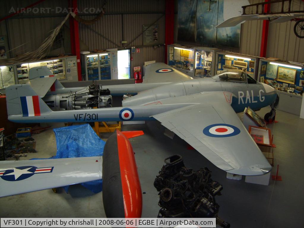VF301, De Havilland Vampire F.1 C/N Not found VF301, RAF De Havilland DH-100 Vampire F1 (cn 7060M)