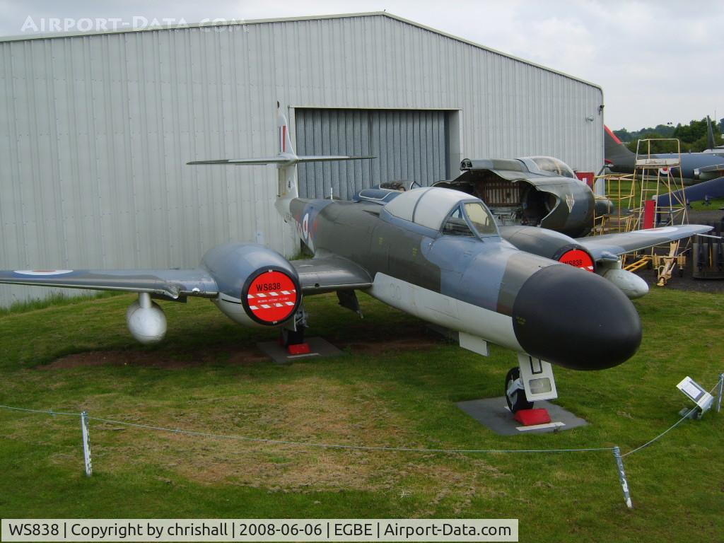 WS838, 1954 Gloster Meteor NF.14 C/N Not found WS838, RAF Gloster Meteor NF14