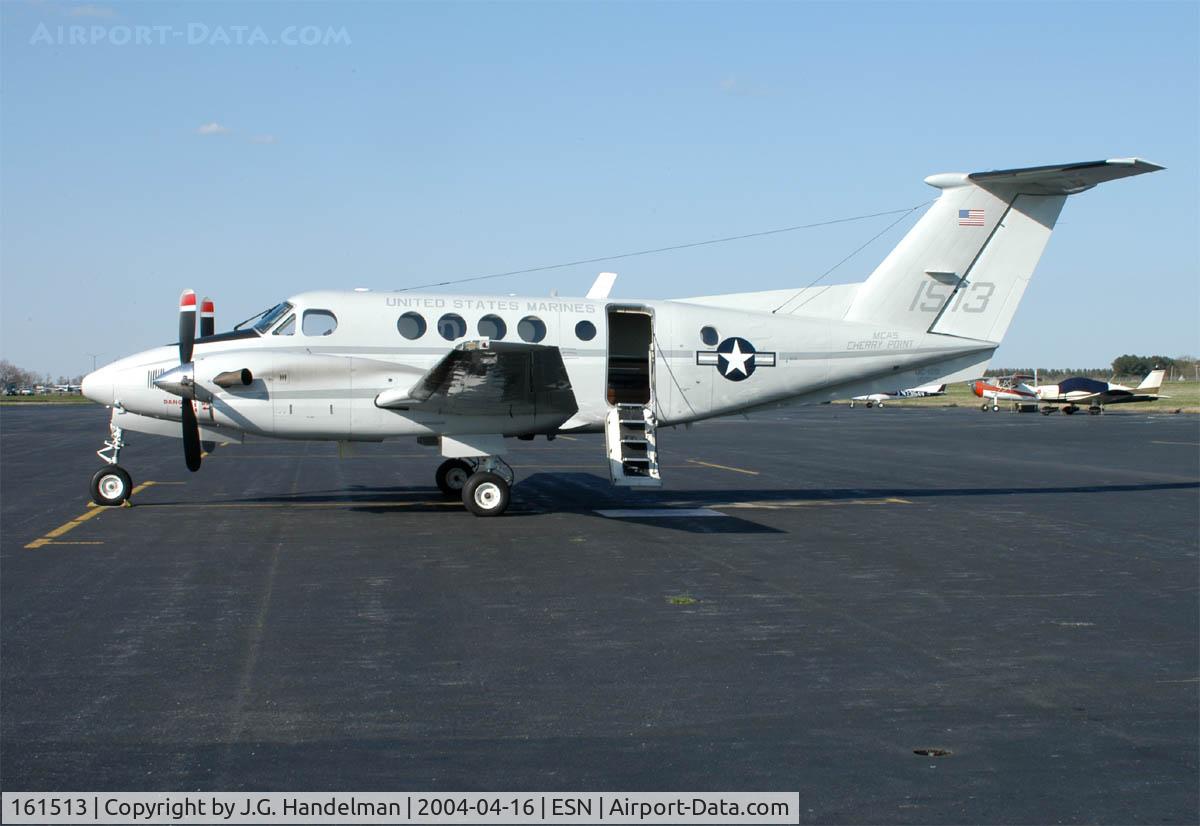 161513, Beech UC-12B Huron (200 King Air) C/N BJ-61, UC-12B at Easton MD airport
