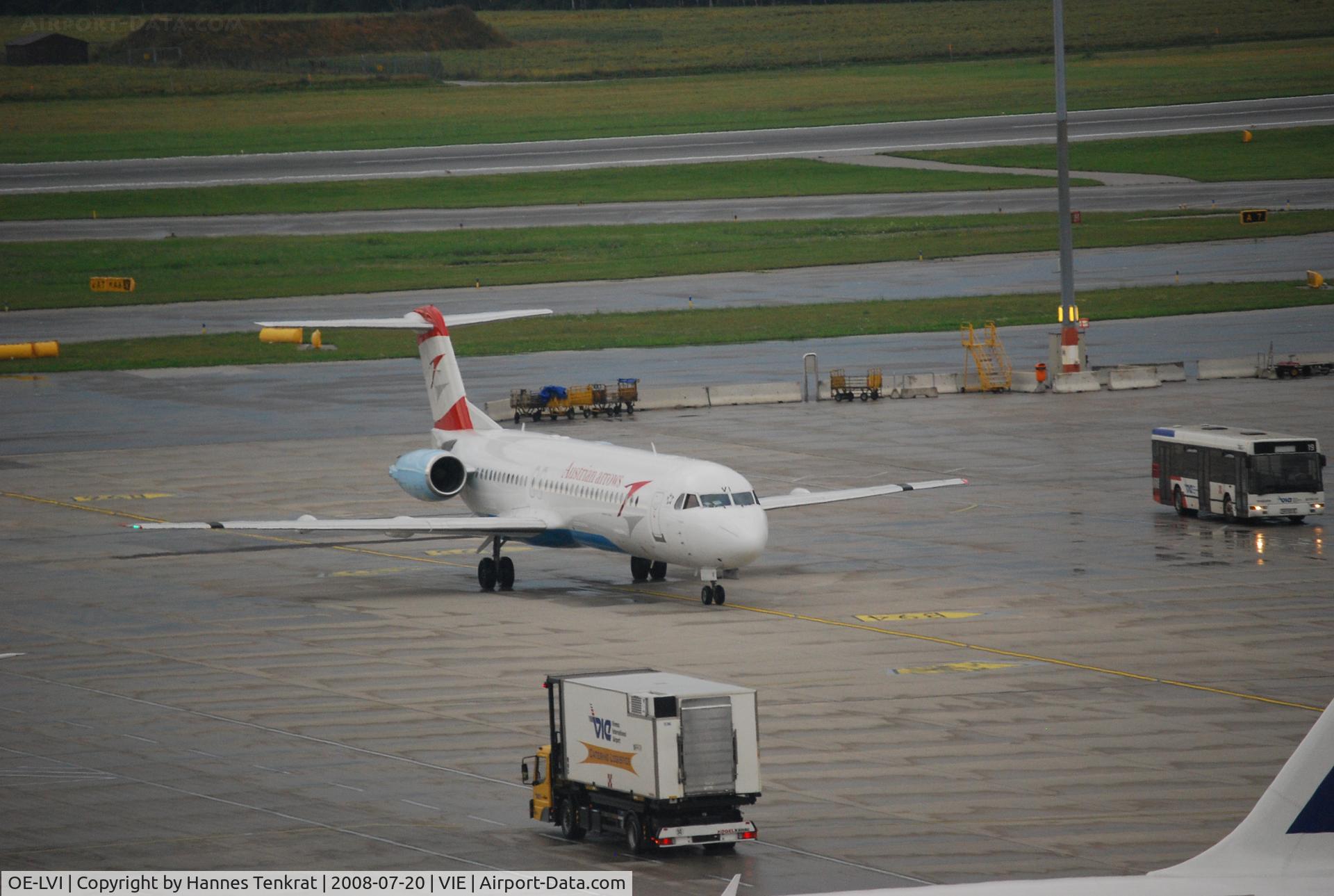 OE-LVI, 1993 Fokker 100 (F-28-0100) C/N 11468, ...