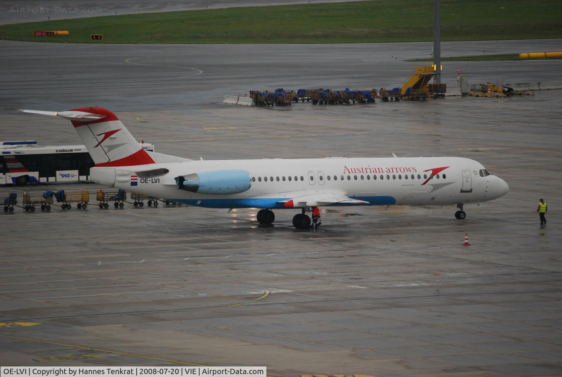 OE-LVI, 1993 Fokker 100 (F-28-0100) C/N 11468, ...