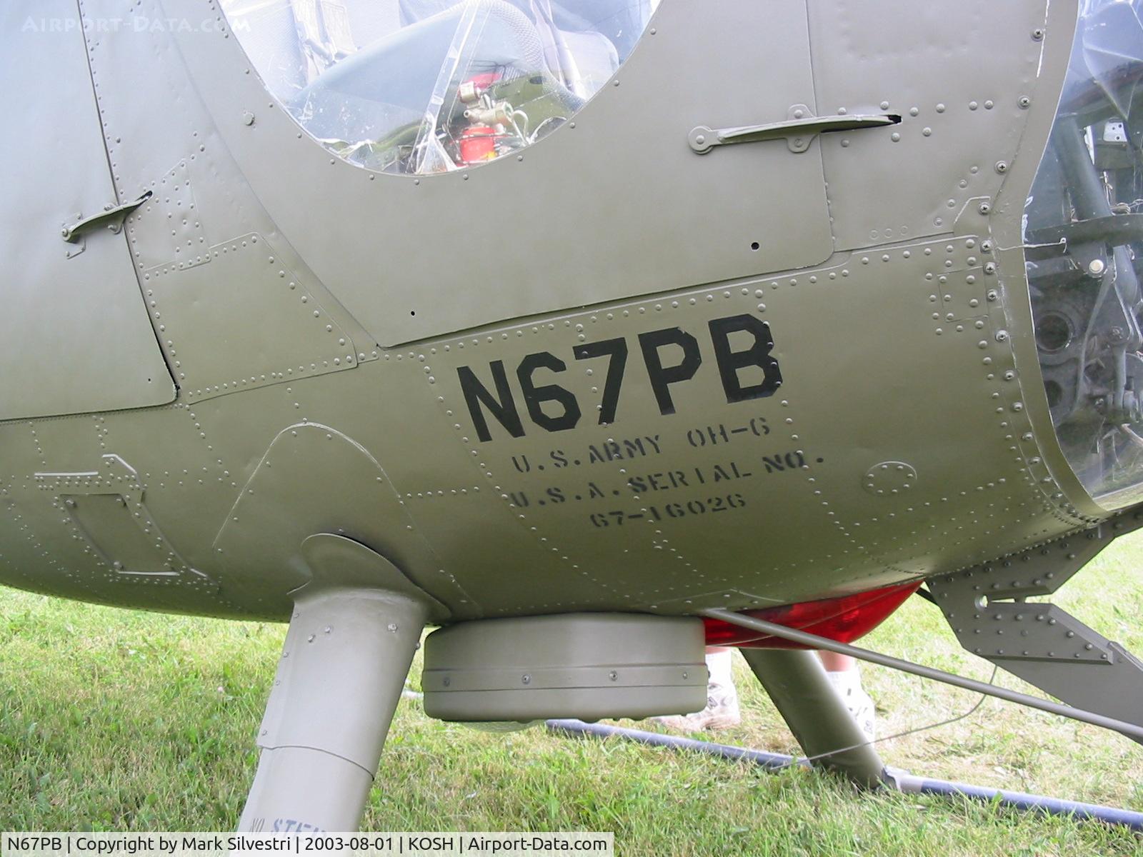 N67PB, 1968 Hughes OH-6A Cayuse C/N 480411, Oshkosh 2003