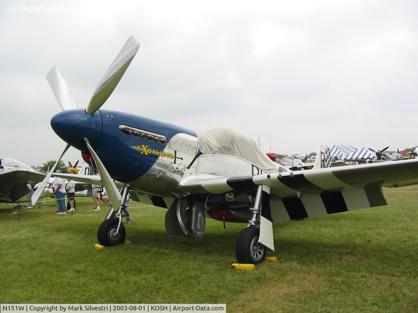 N151W, 1945 North American F-51D Mustang C/N 124-48293, Oshkosh 2003