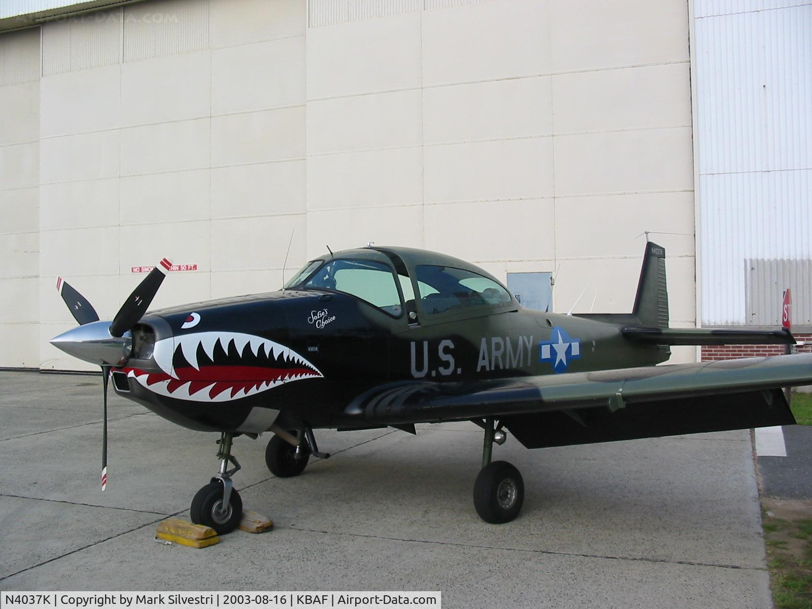 N4037K, 1947 North American Navion (NA-145) C/N NAV-4-1037, Westfield, MA 2003