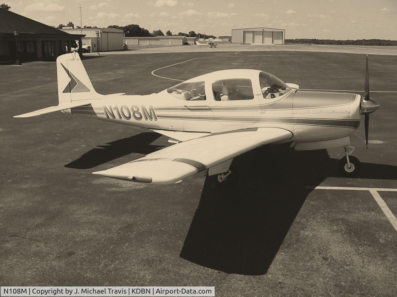 N108M, 1963 Meyers 200C C/N 281, Meyers 200 on ramp at the Dublin airport.  This aircraft is published in Rod Simpson's 