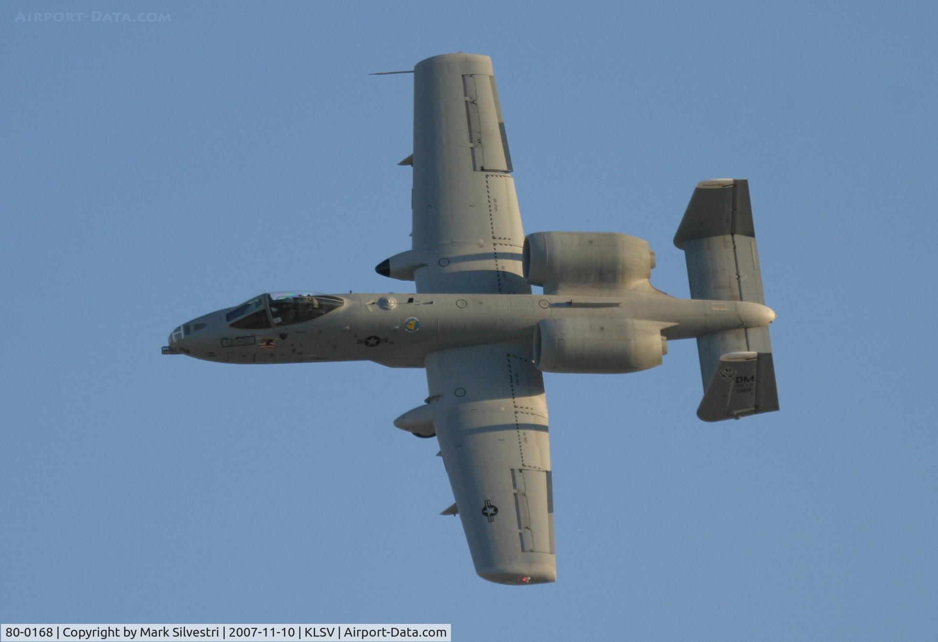 80-0168, 1980 Fairchild Republic A-10A Thunderbolt II C/N A10-0518, Nellis 2007