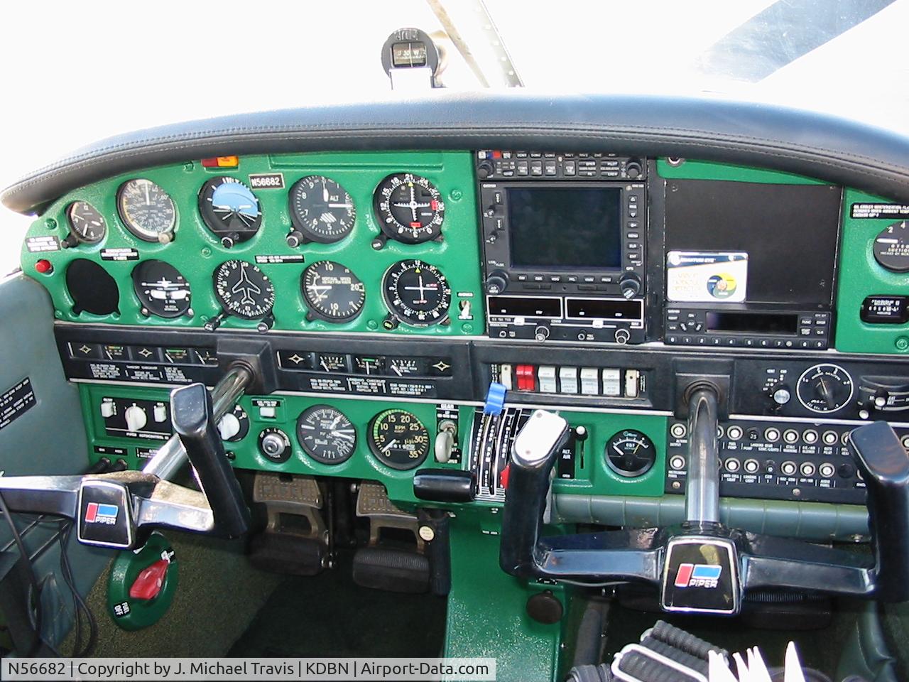 N56682, 1973 Piper PA-28R-200 Arrow C/N 28R-7435028, Cockpit of N56682.  This aircraft has a STOL kit...very cool!