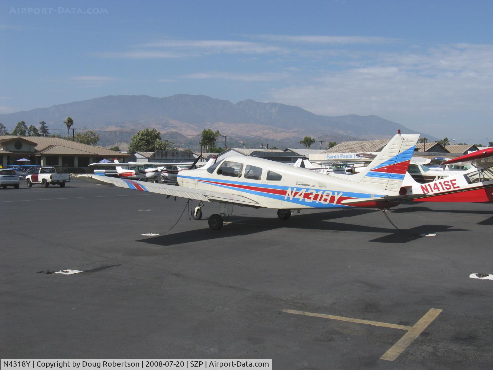 N4318Y, 1983 Piper PA-28-161 Warrior II C/N 28-8416006, 1983 Piper PA-28-161 WARRIOR II, Lycoming O-320-D3G 160 Hp