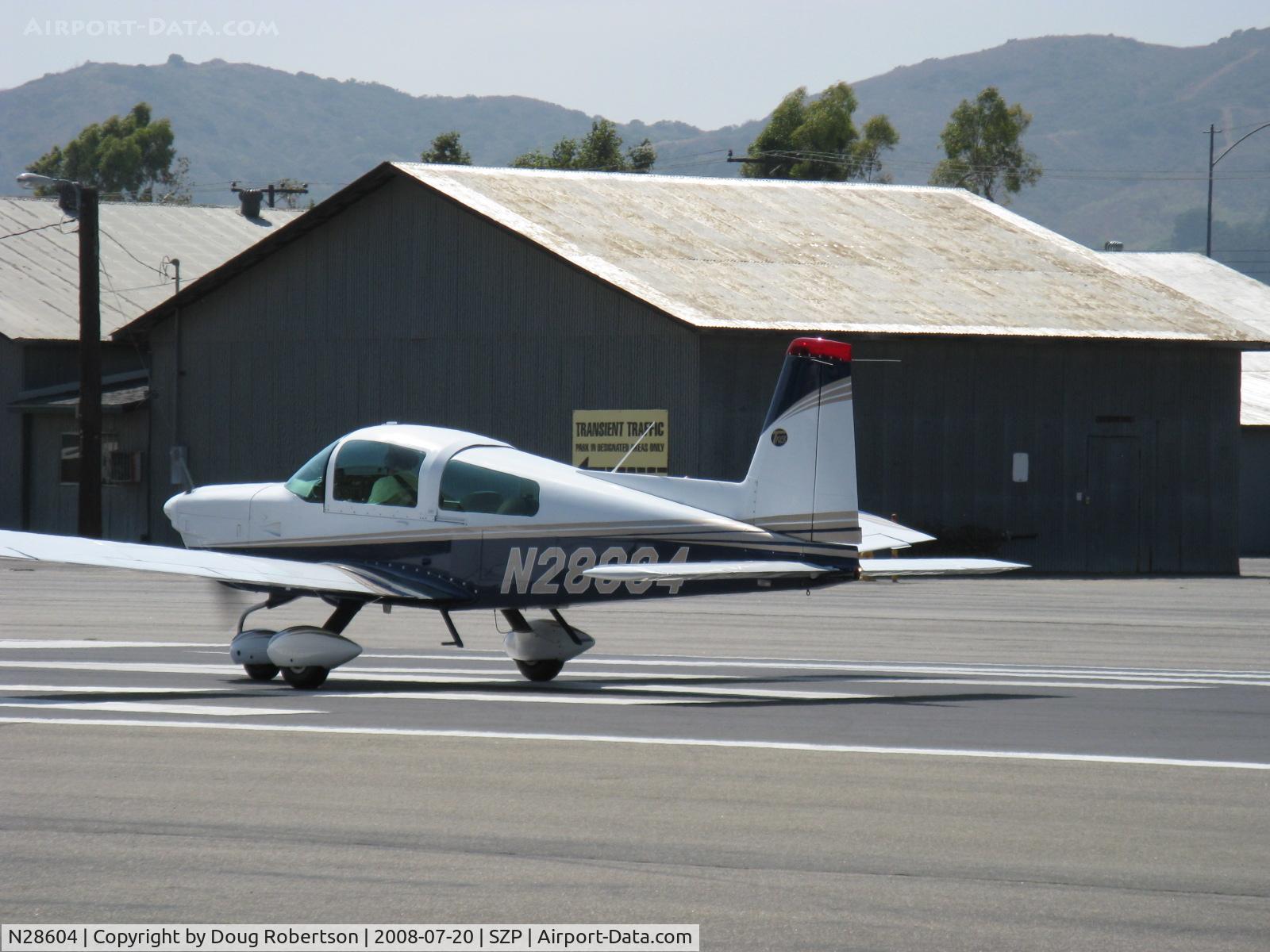 N28604, 1978 Grumman American AA-5B Tiger C/N AA5B0701, 1978 Grumman American AA-5B TIGER, Lycoming O&VO-360 180 Hp. takeoff roll Rwy 22