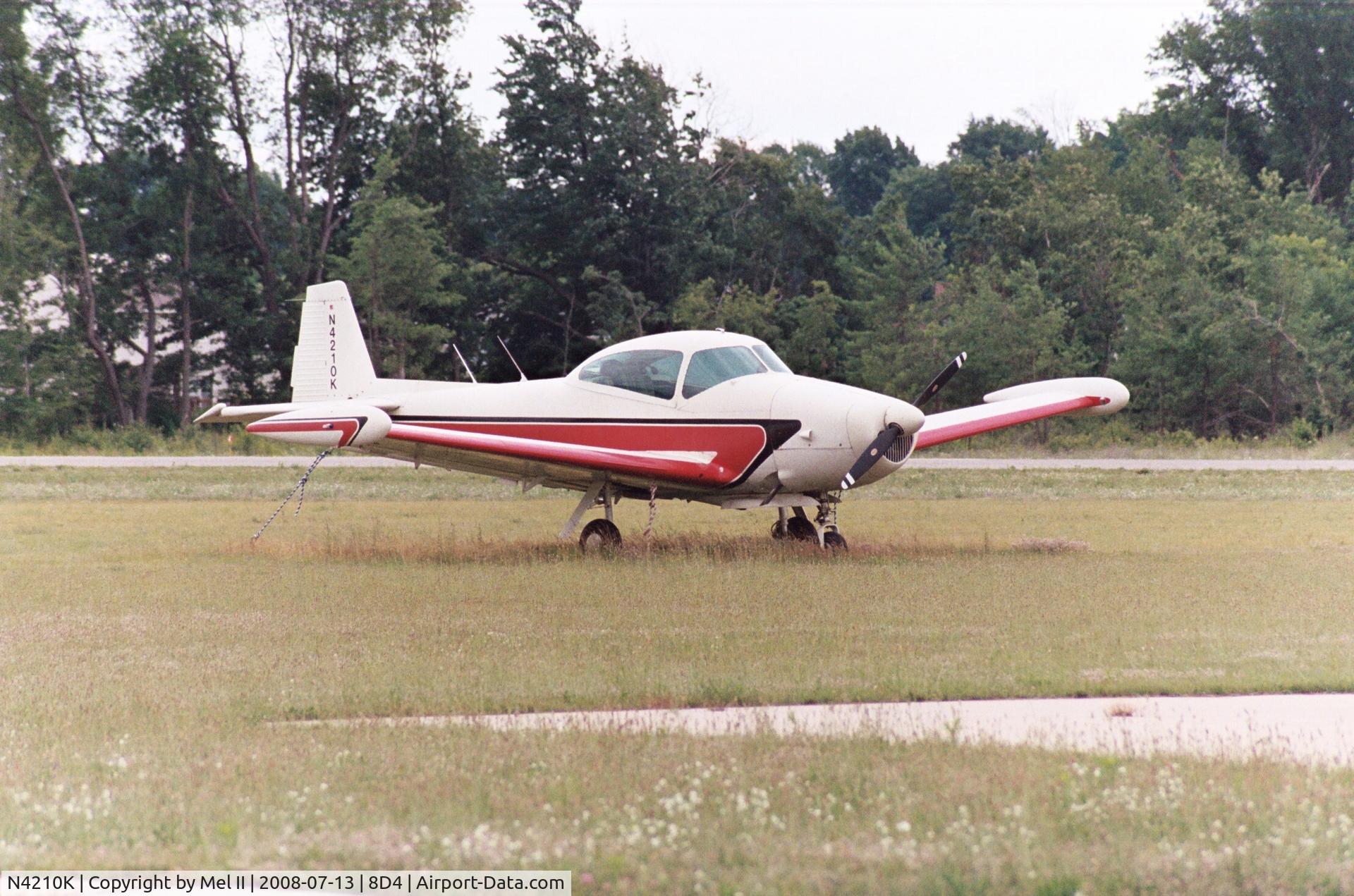 N4210K, 1948 Ryan Navion A C/N NAV-4-1210, Parked @ Paul C. Miller-Sparta (8D4)