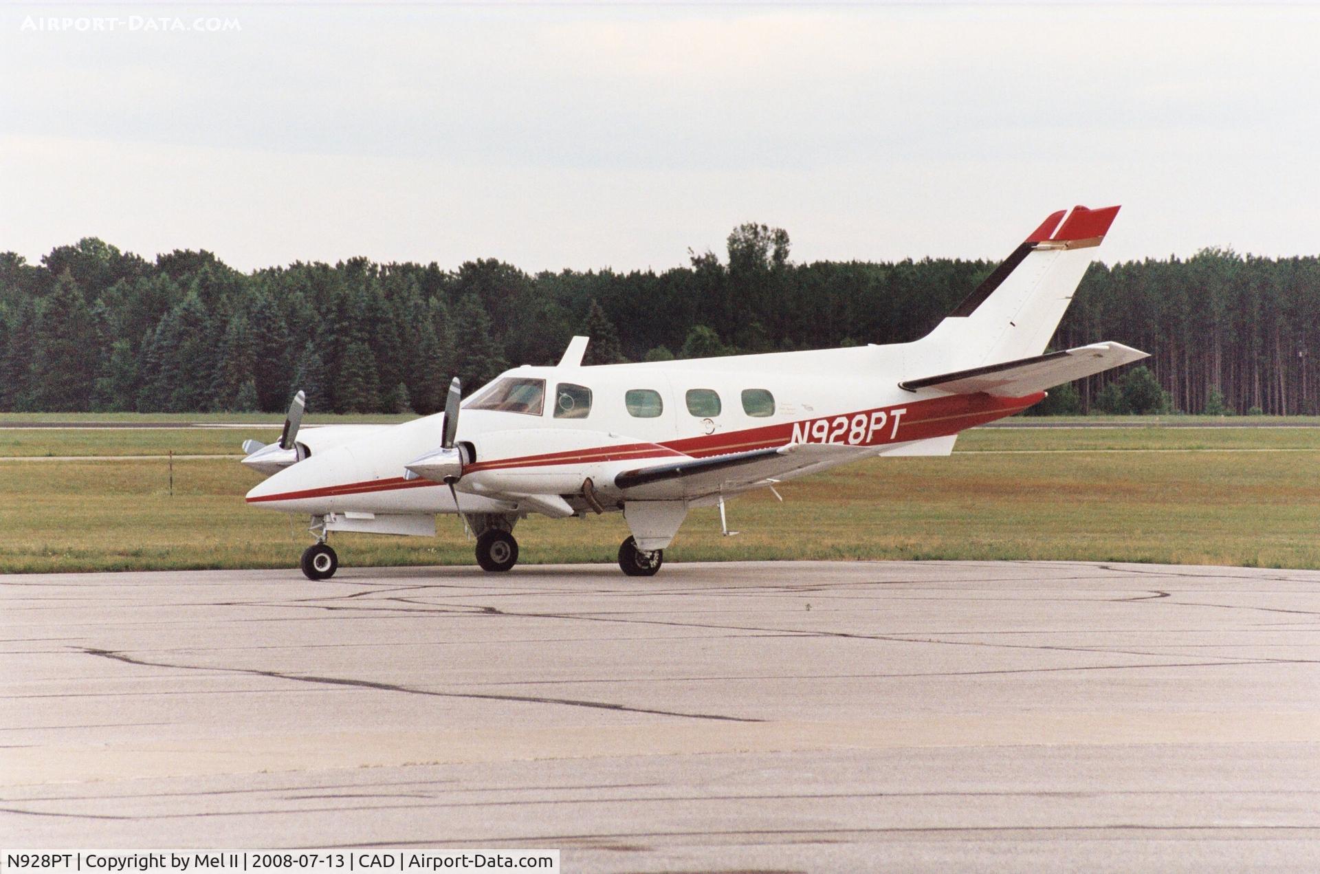 N928PT, 1971 Beech A60 C/N P-174, Parked @ Wexford County Airport (CAD)