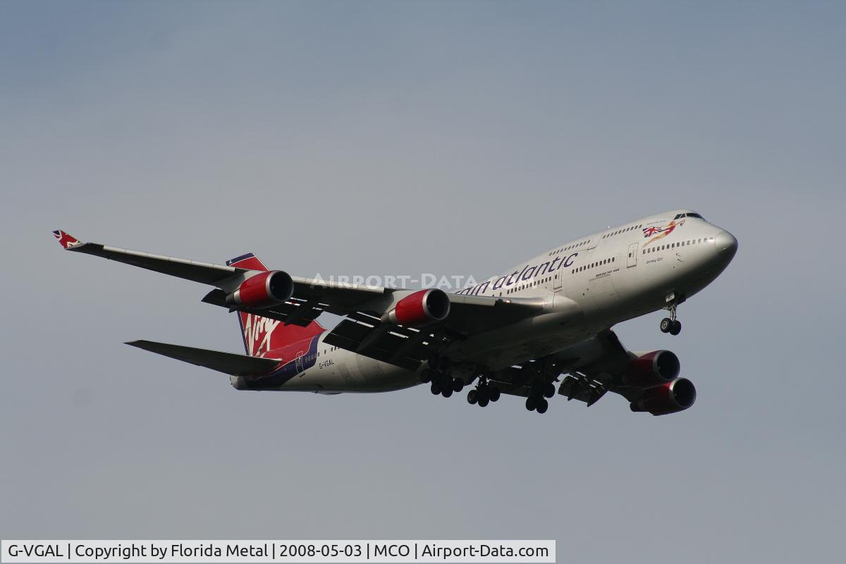 G-VGAL, 2001 Boeing 747-443 C/N 32337, Virgin Atlantic 747-400 arriving from MAN