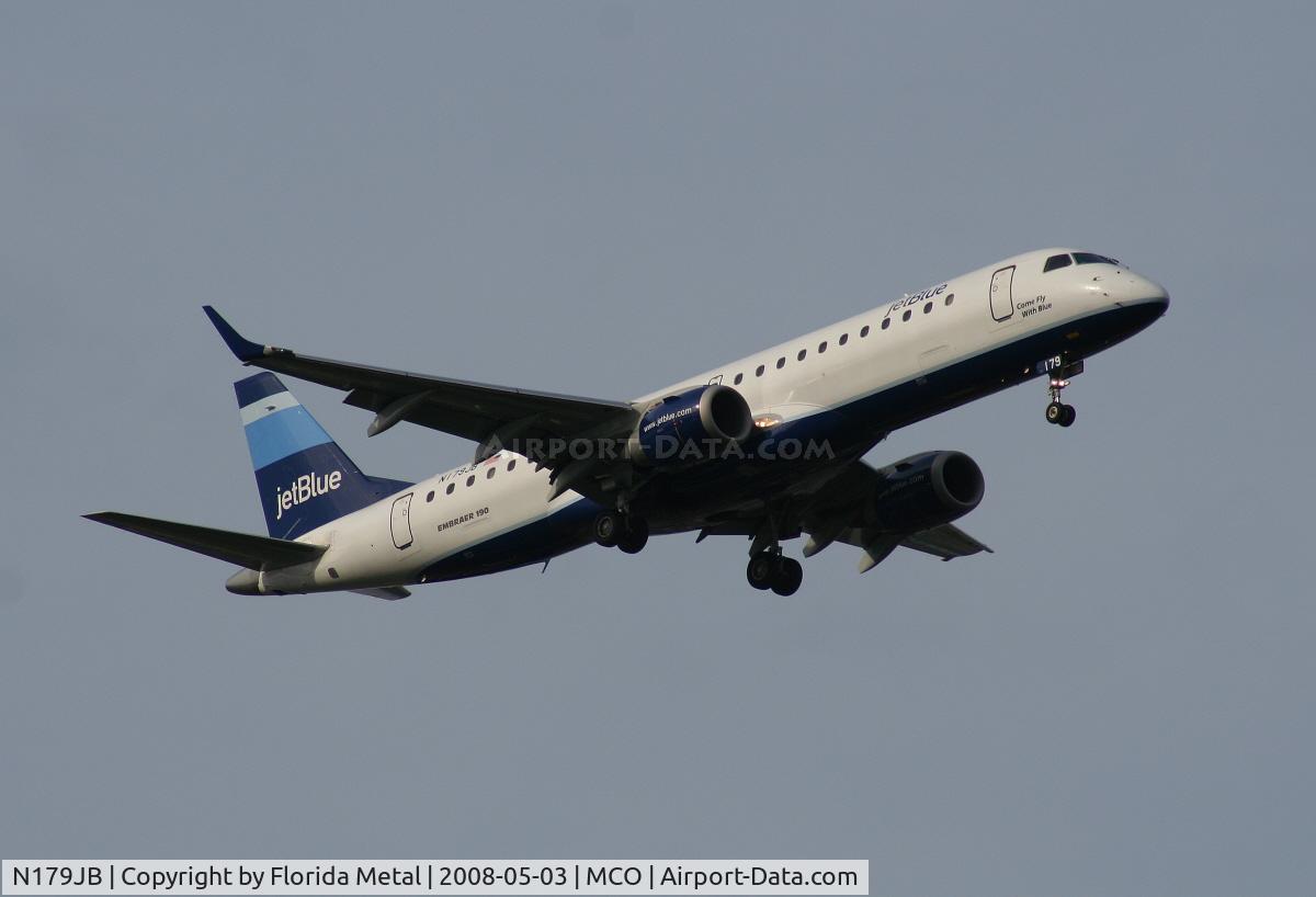 N179JB, 2005 Embraer 190AR (ERJ-190-100IGW) C/N 19000006, Jet Blue E190 from CUN