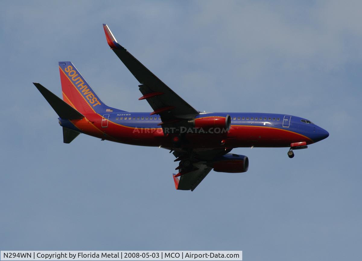 N294WN, 2007 Boeing 737-7H4 C/N 32540, Southwest 737-700