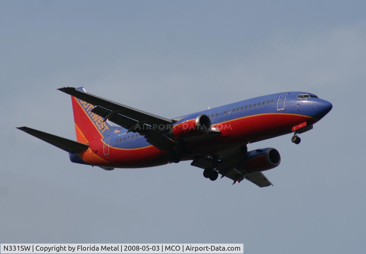 N331SW, 1988 Boeing 737-3H4 C/N 23695, Southwest 737-300