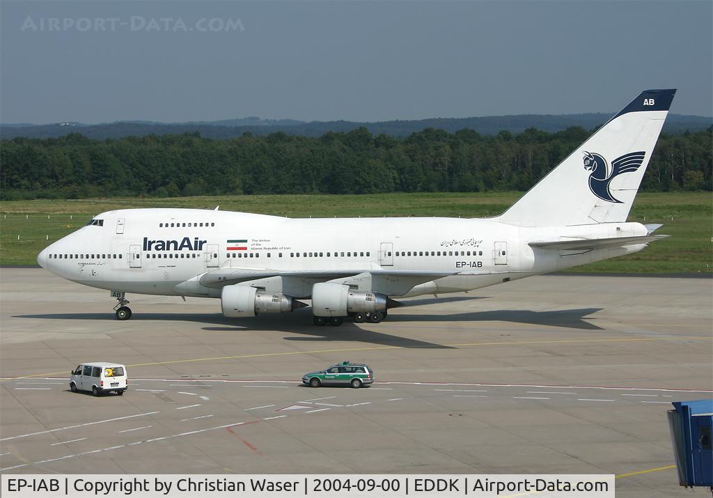 EP-IAB, 1976 Boeing 747SP-86 C/N 20999, Iran Air