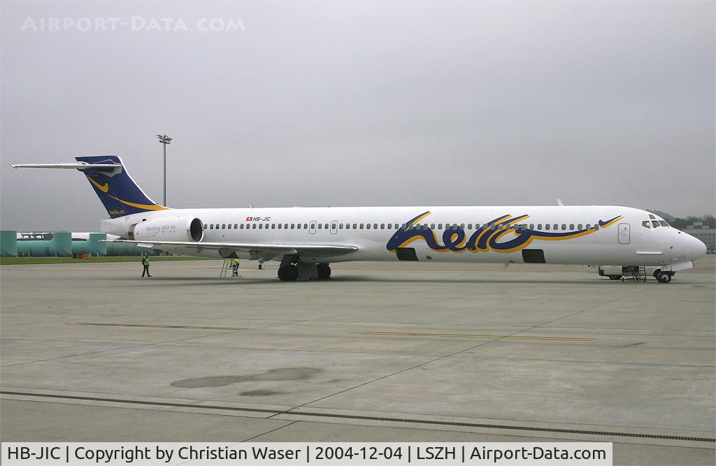 HB-JIC, 1997 McDonnell Douglas MD-90-30 C/N 53576, Hello