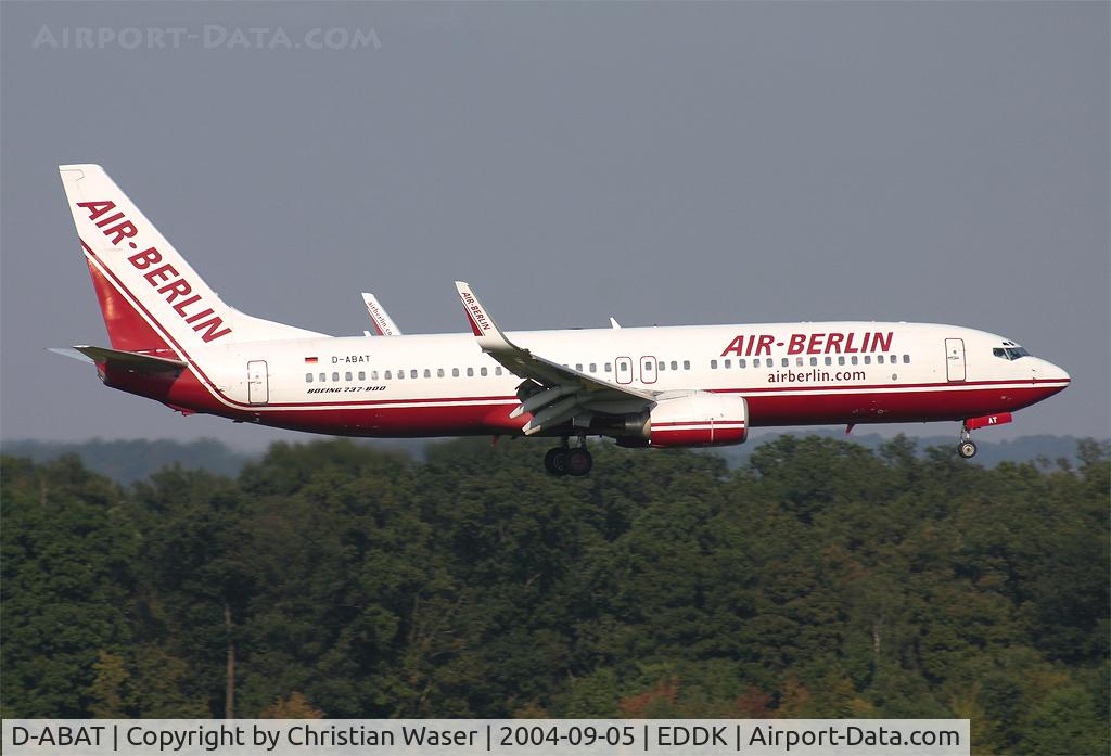 D-ABAT, 1999 Boeing 737-86J C/N 29120, Air Berlin