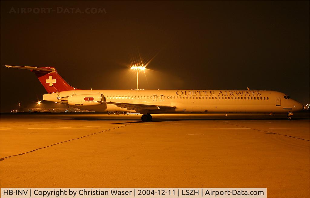 HB-INV, 1987 McDonnell Douglas MD-83 (DC-9-83) C/N 49359, Odette Airways
