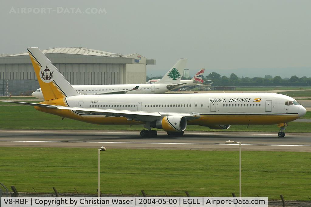 V8-RBF, 1992 Boeing 767-33A/ER C/N 25530, Royal Brunei
