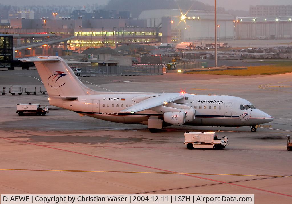 D-AEWE, 1987 British Aerospace BAe.146-200 C/N E2077, Eurowings