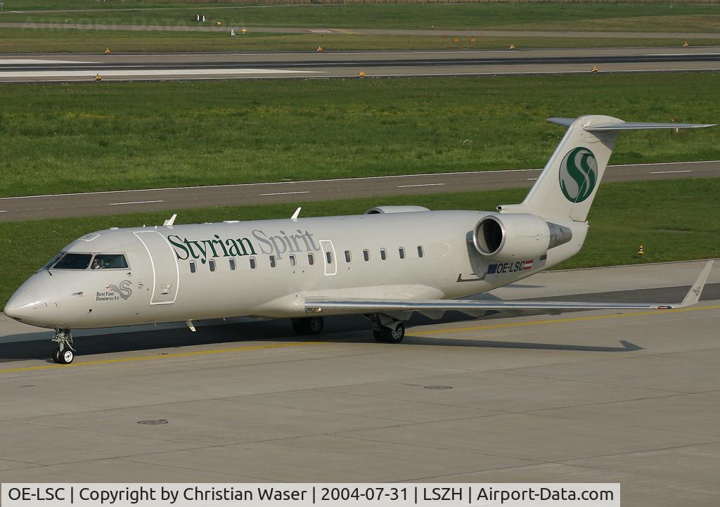 OE-LSC, 1999 Bombardier CRJ-200LR (CL-600-2B19) C/N 7299, Styrian Spirit