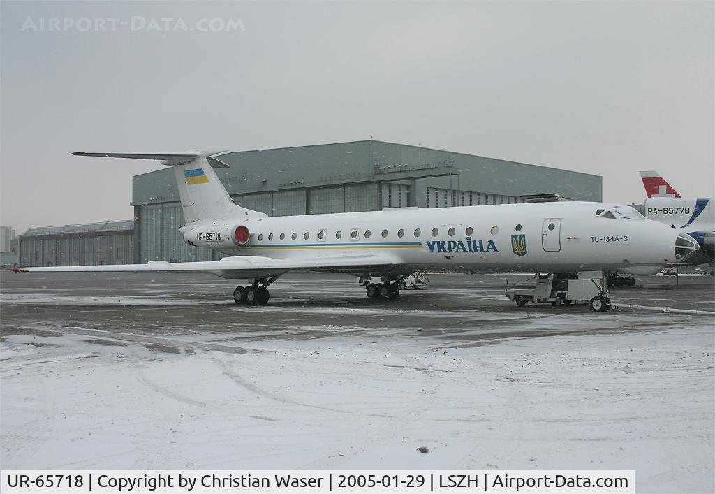 UR-65718, Tupolev Tu-134A-3 C/N 63668, Ukraine Government