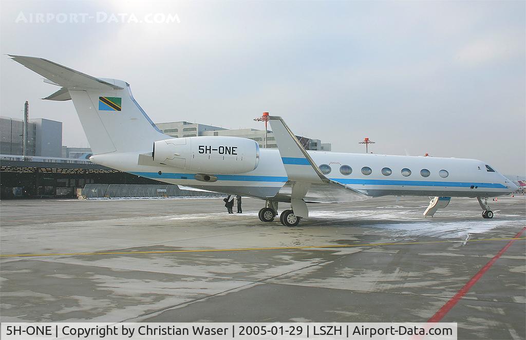 5H-ONE, 2003 Gulfstream Aerospace GV-SP (G550) C/N 5030, Tanzania Government