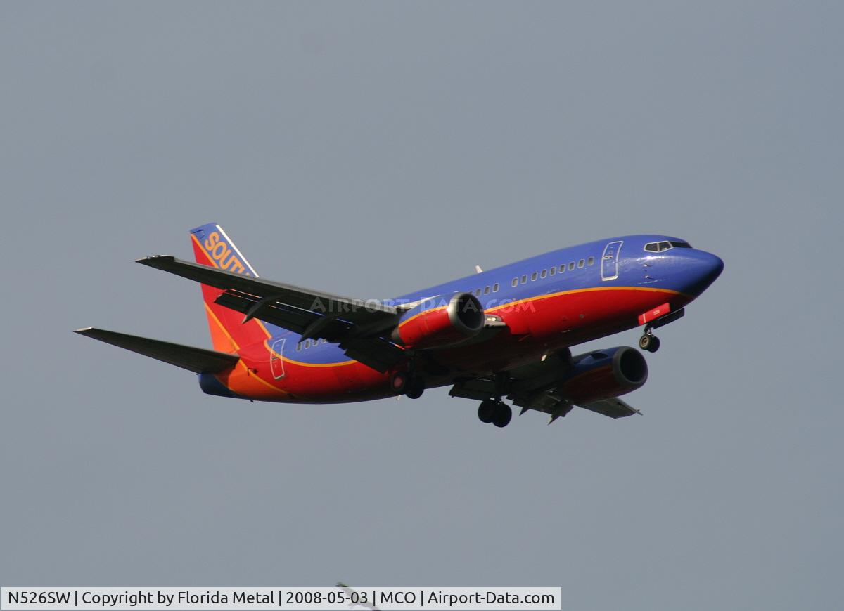 N526SW, 1992 Boeing 737-5H4 C/N 26568, Southwest 737-500