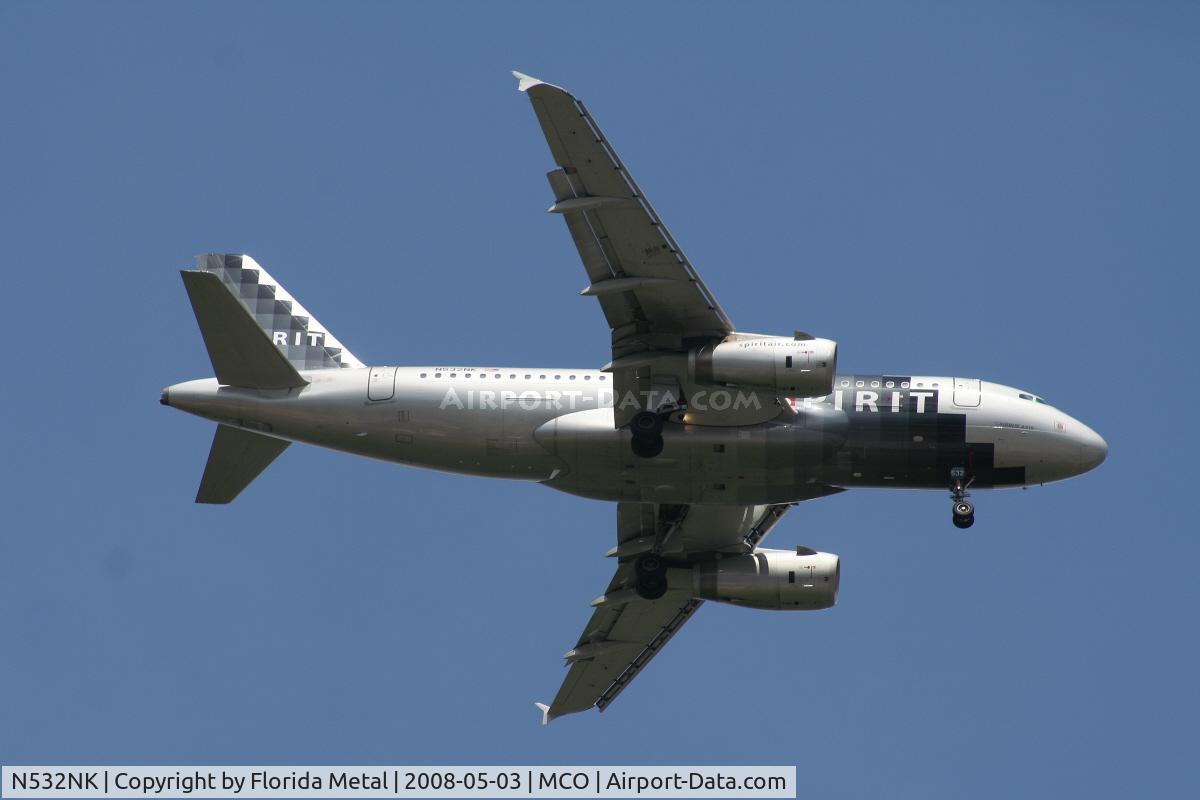 N532NK, 2007 Airbus A319-132 C/N 3165, Spirit A319
