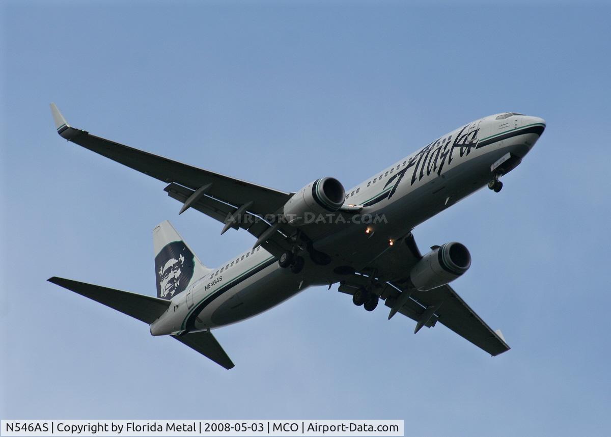 N546AS, 2005 Boeing 737-890 C/N 30022, Alaska Air 737-800 arriving from SEA