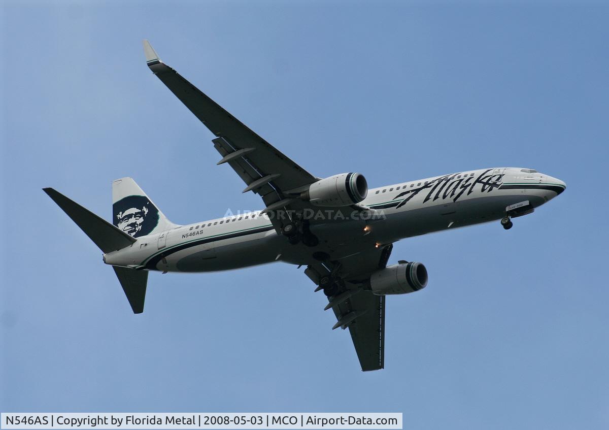 N546AS, 2005 Boeing 737-890 C/N 30022, Alaska Air 737-800 arriving from SEA