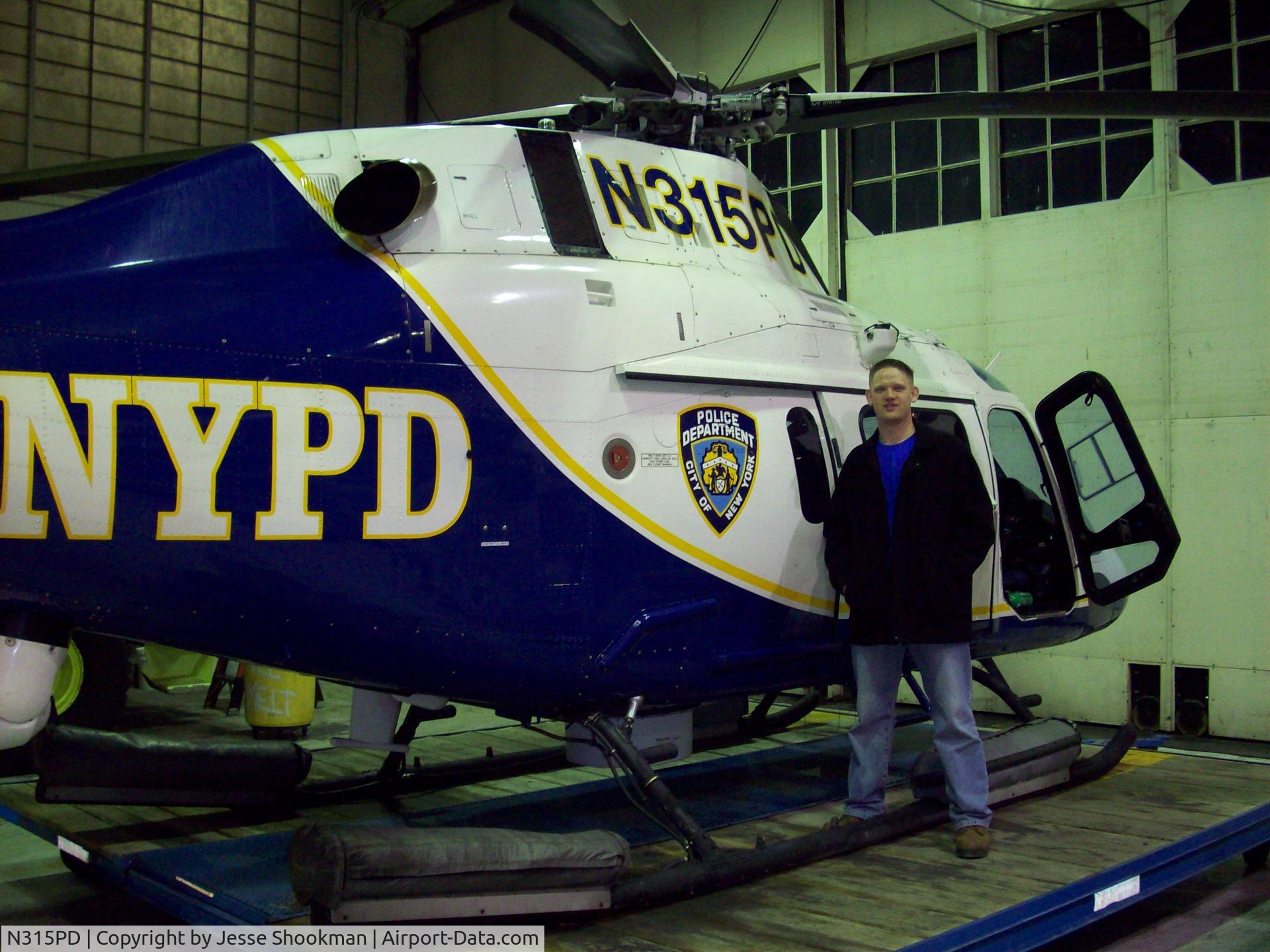 N315PD, 2003 Agusta AW-119 Mk.II C/N 14035, in hangar at Floyd Bennett Field