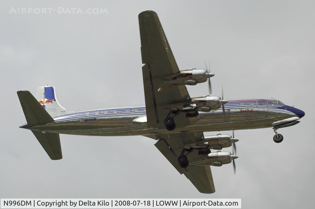 N996DM, 1958 Douglas DC-6B C/N 45563, RED BULL