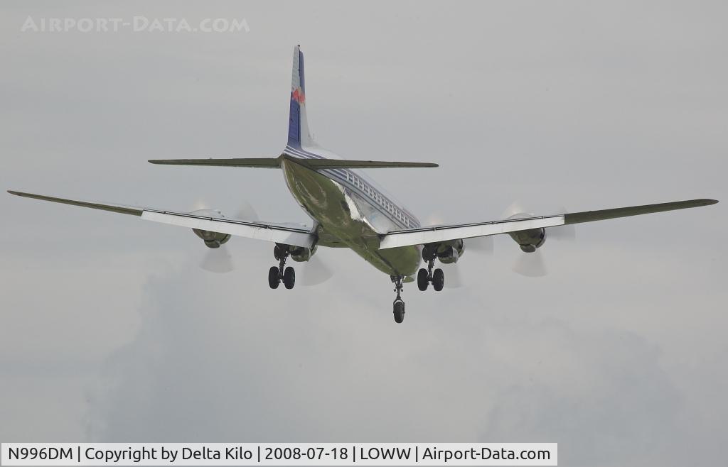 N996DM, 1958 Douglas DC-6B C/N 45563, RED BULL