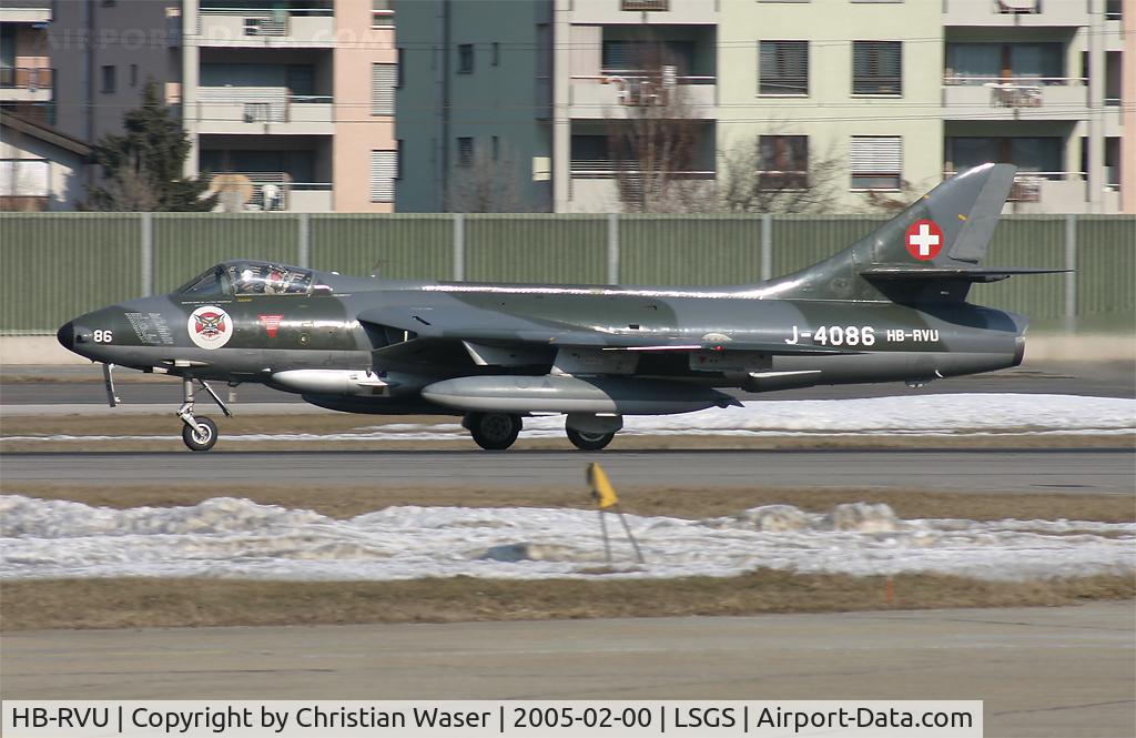 HB-RVU, 1960 Hawker Hunter F.58 C/N 41H-697453, J-4086