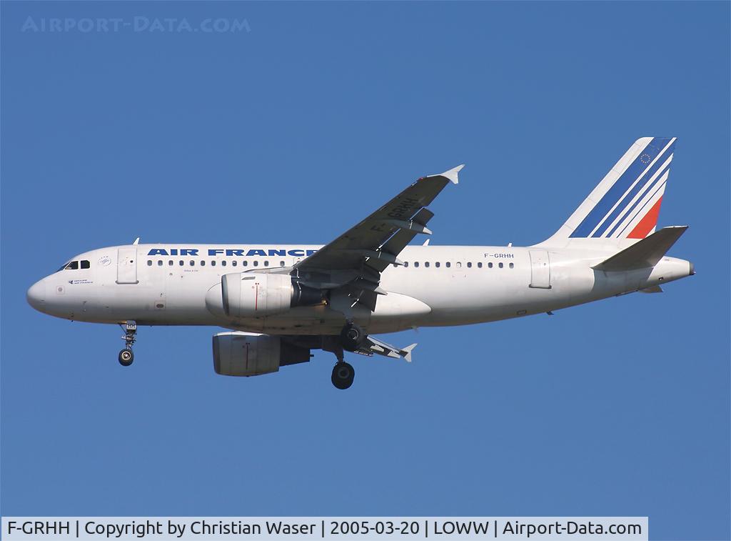 F-GRHH, 1999 Airbus A319-111 C/N 1151, Air France