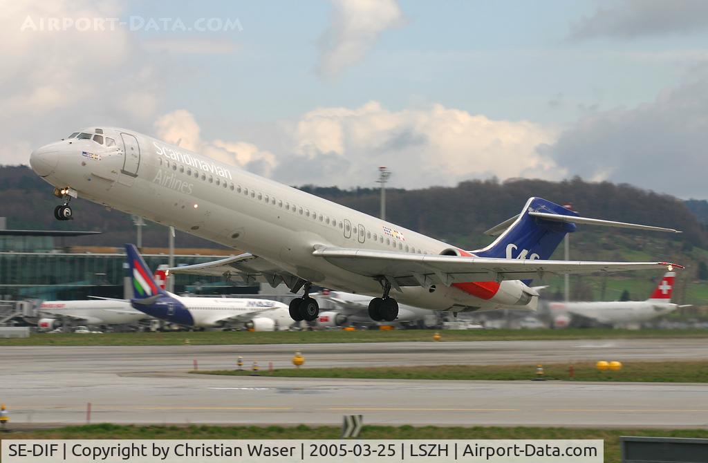 SE-DIF, 1989 McDonnell Douglas MD-87 (DC-9-87) C/N 49606, SAS