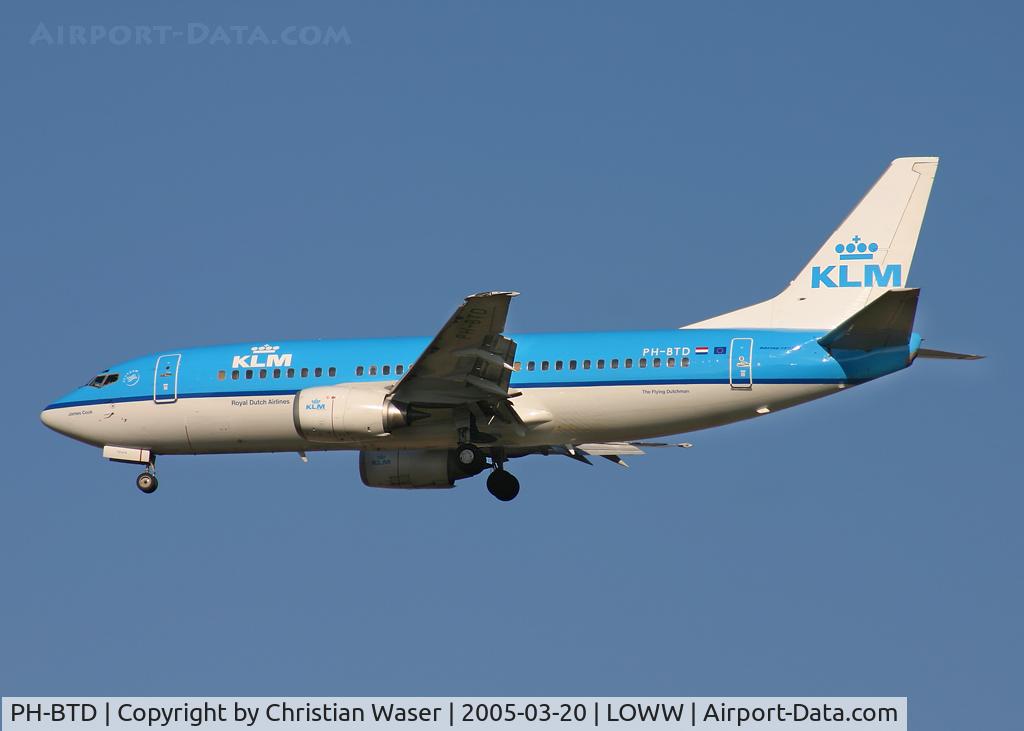 PH-BTD, 1992 Boeing 737-306 C/N 27420, KLM