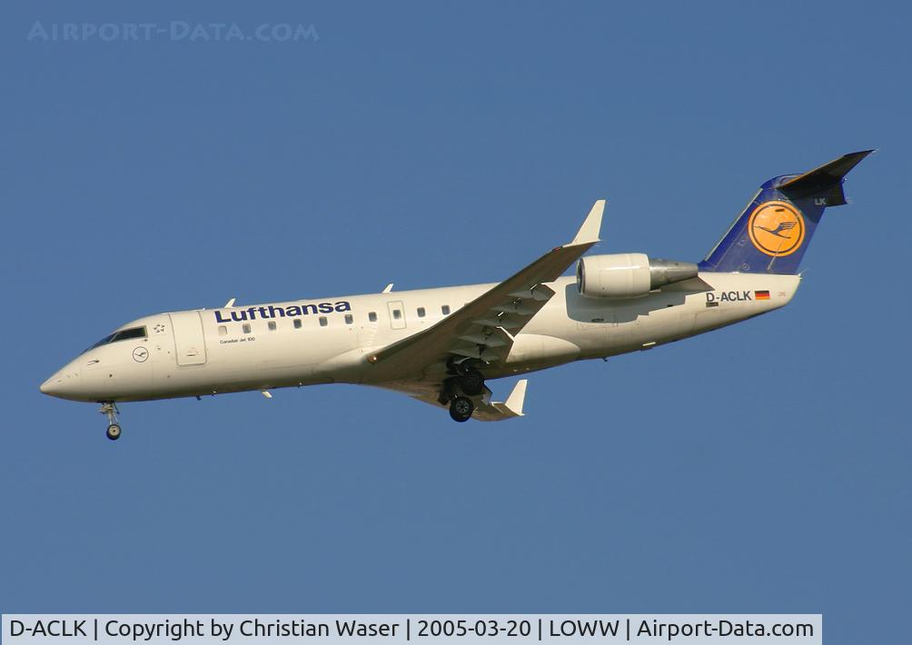 D-ACLK, 1993 Canadair CRJ-200LR (CL-600-2B19) C/N 7023, Lufthansa