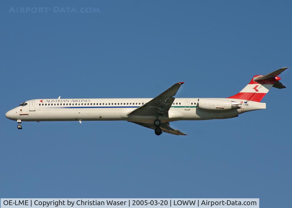 OE-LME, 1993 McDonnell Douglas MD-83 (DC-9-83) C/N 53377, Austrian