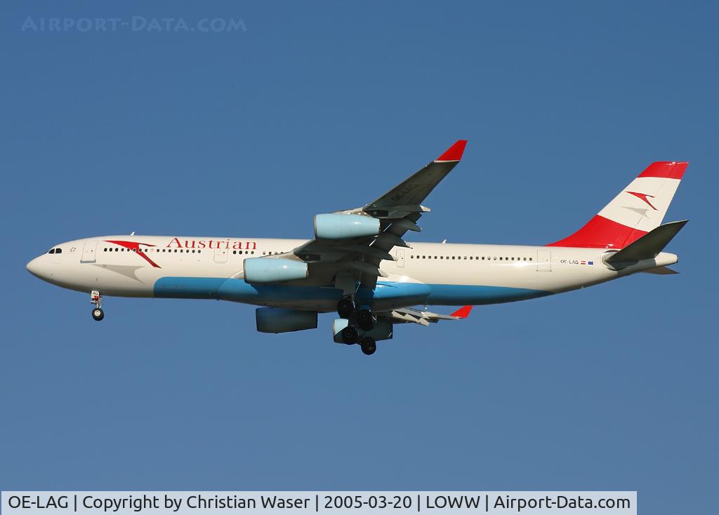 OE-LAG, 1995 Airbus A340-212 C/N 075, Austrian