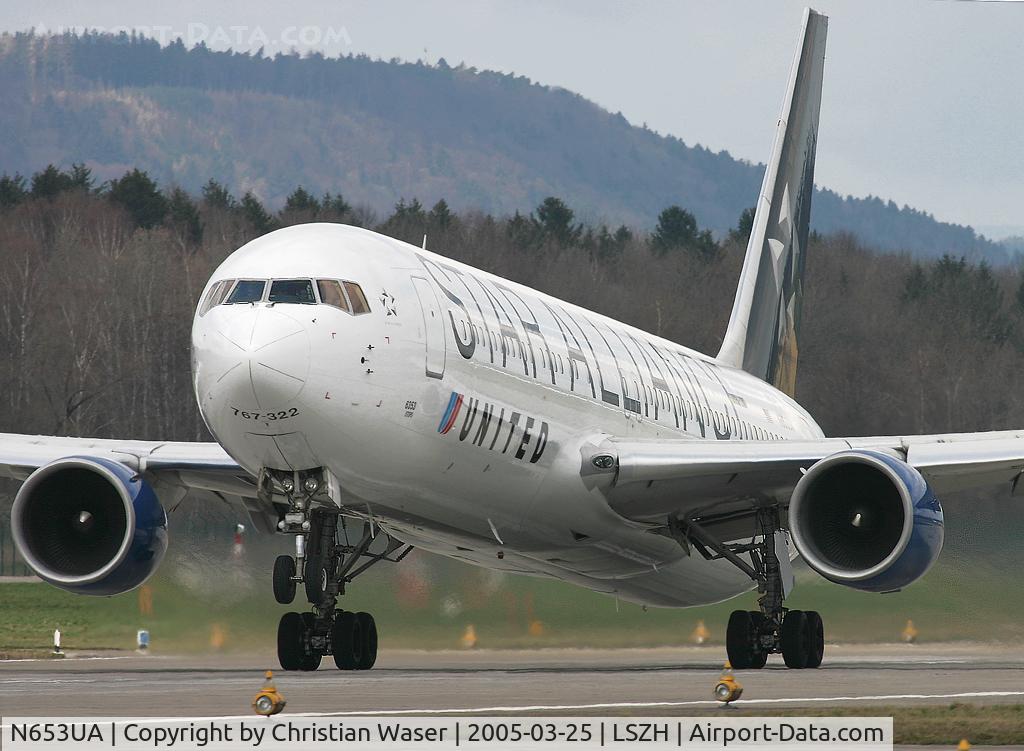 N653UA, 1992 Boeing 767-322 C/N 25391, United Airlines