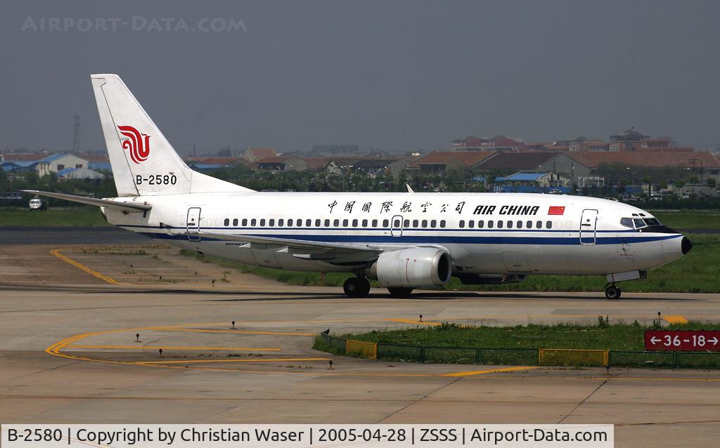 B-2580, 1992 Boeing 737-3J6 C/N 25080, Air China