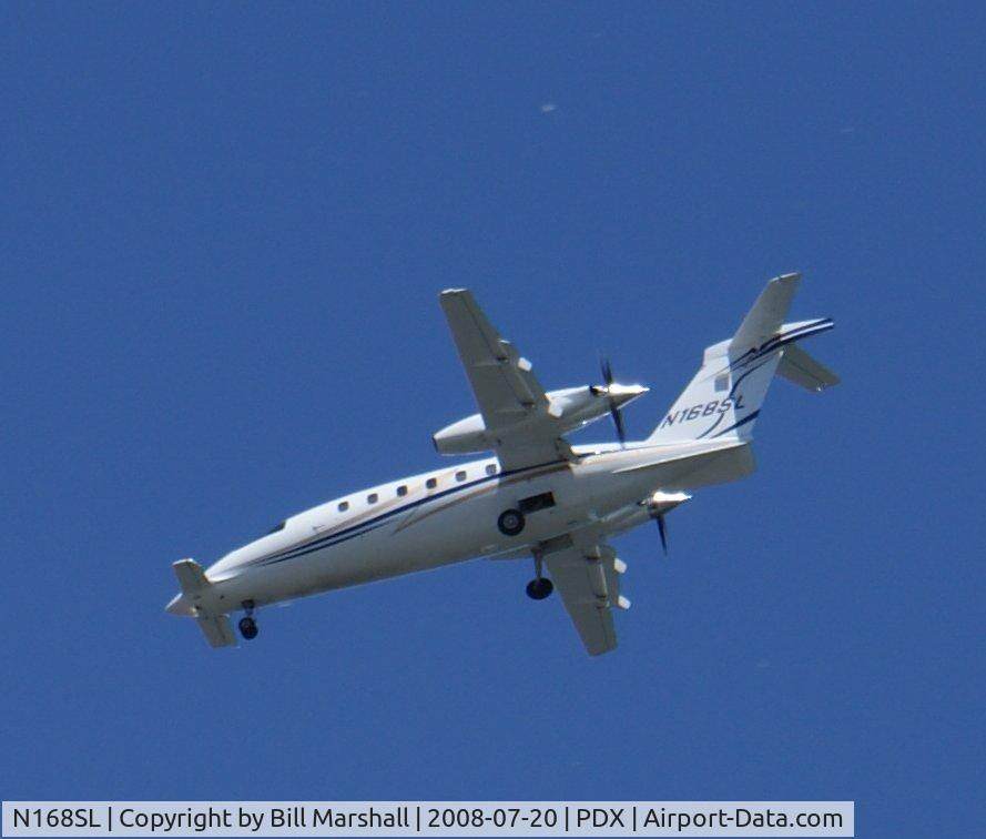 N168SL, 2007 Piaggio P-180 C/N 1139, I took this as during a bike ride near Portland, OR airport.