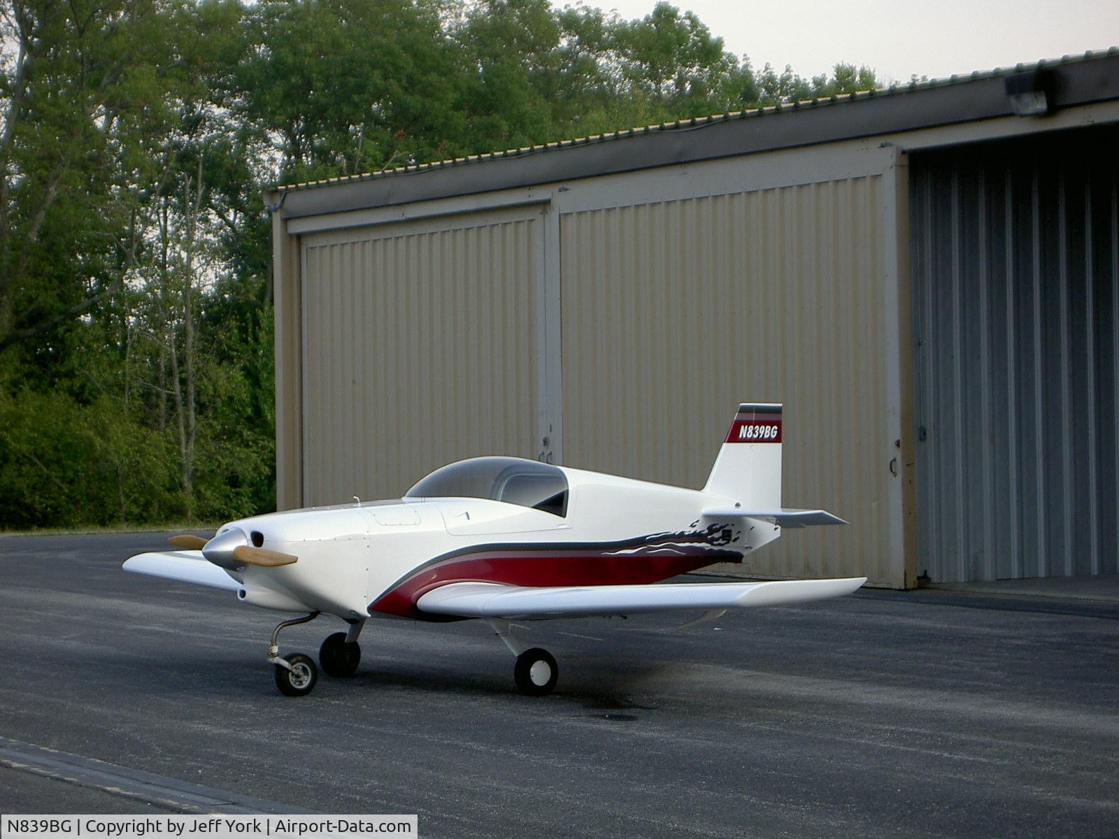 N839BG, 1999 Rand Robinson KR-2 C/N 8391, Combination of graphics and custom paint by Jeff York