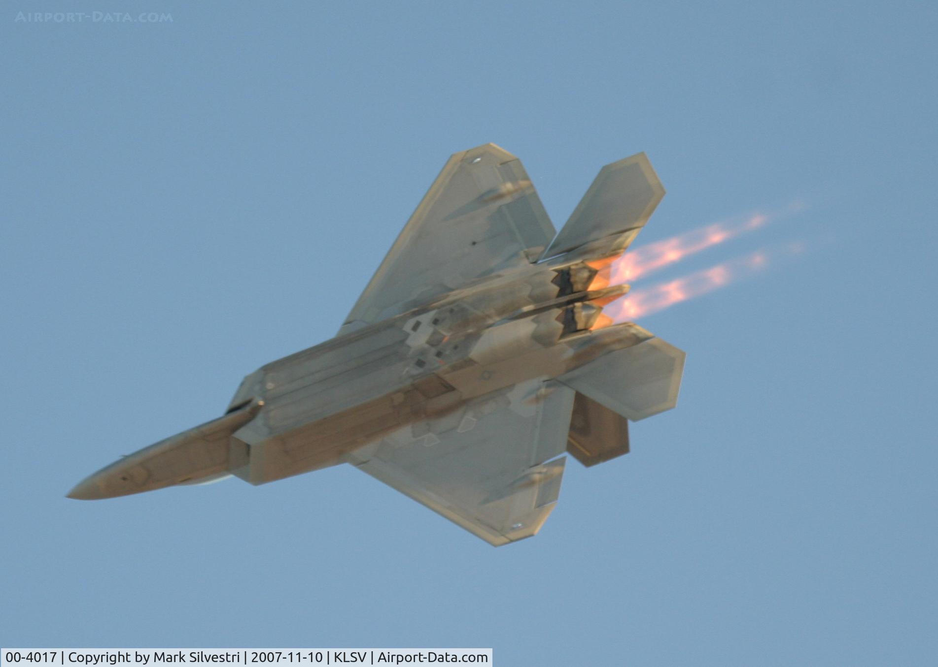 00-4017, Lockheed Martin F/A-22A Raptor C/N 4017, Nellis 2007